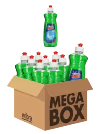 Aanbieding van Afwasmiddel classic megabox 12 flessen voor 7,99€ bij Wibra