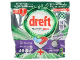 Aanbieding van Dreft platinum deep clean vaatwastabletten 16 stuks voor 4,39€ bij Wibra