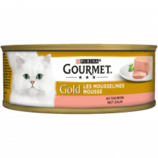 Aanbieding van Gourmet   Gold Mousse - Kattenvoer - Zalm - 85 gram voor 0,67€ bij Welkoop