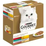 Aanbieding van Gourmet Gold Luxe mix Multipack - Kattenvoer - Rund - Kip - 0,008 kg voor 5,06€ bij Welkoop