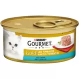 Aanbieding van Gourmet Gold Hartig Torentje - Kattenvoer - Tonijn - 85 gram voor 0,67€ bij Welkoop