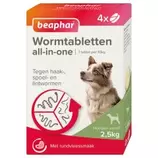 Aanbieding van Beaphar All-in-one Tabletten - Ontwormen Hond - 2,5-40 kg - 4 stuks voor 14,6€ bij Welkoop