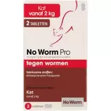 Aanbieding van No Worm Pro Kat  Tabletten - Wormenmiddel - 2-12 kg - 2 stuks voor 11,16€ bij Welkoop