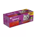 Aanbieding van Whiskas  1+ Classic Selectie - Kattenvoer - Rund - Kip - 0,04 kg voor 15€ bij Welkoop