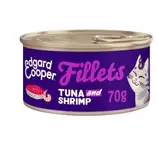 Aanbieding van Edgard & Cooper Filets - Kattenvoer - Tonijn - Scampi - 70 gram voor 1,66€ bij Welkoop