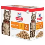 Aanbieding van Hill's Science Plan Adult - Multipack - Kattenvoer - Kip - Kalkoen - 0,012 kg voor 13,56€ bij Welkoop