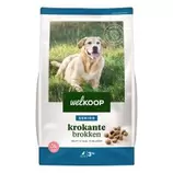 Aanbieding van Welkoop Senior Krokante brokken - Hondenvoer - 3 kg voor 10,95€ bij Welkoop