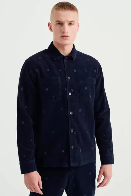 Aanbieding van Corduroy overshirt met embroidery voor 25€ bij We Fashion