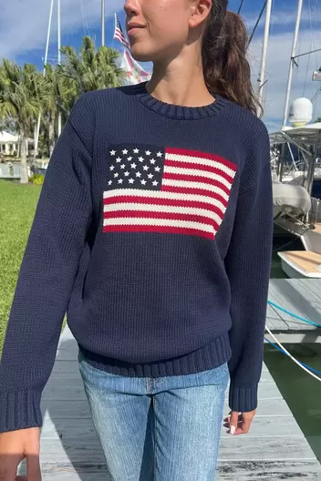 Aanbieding van Product Name:Nico American Flag Sweater voor 38€ bij Brandy Melville