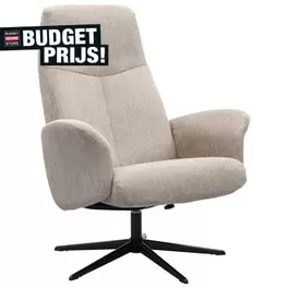 Aanbieding van Relaxfauteuil Brixton in stof Brego voor 399€ bij Budget Home Store