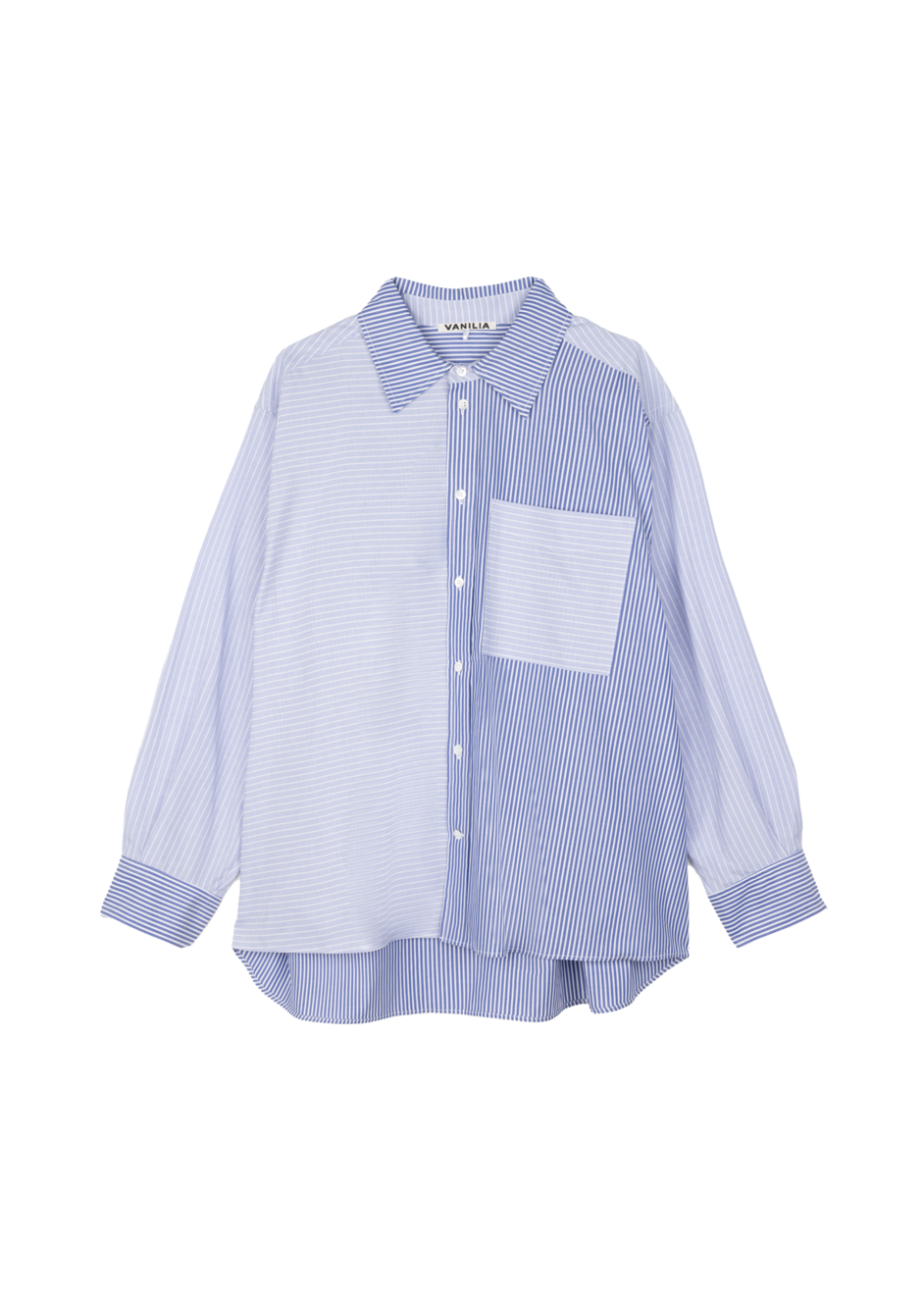 Aanbieding van Double striped poplin blouse voor 139,95€ bij Vanilia