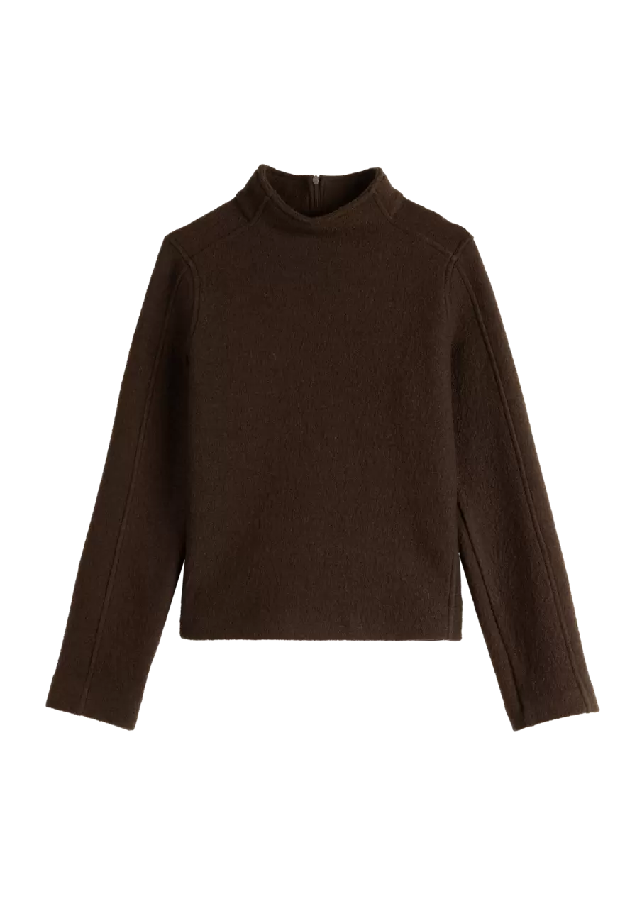 Aanbieding van Turtle neck curl wool sweater voor 139,95€ bij Vanilia