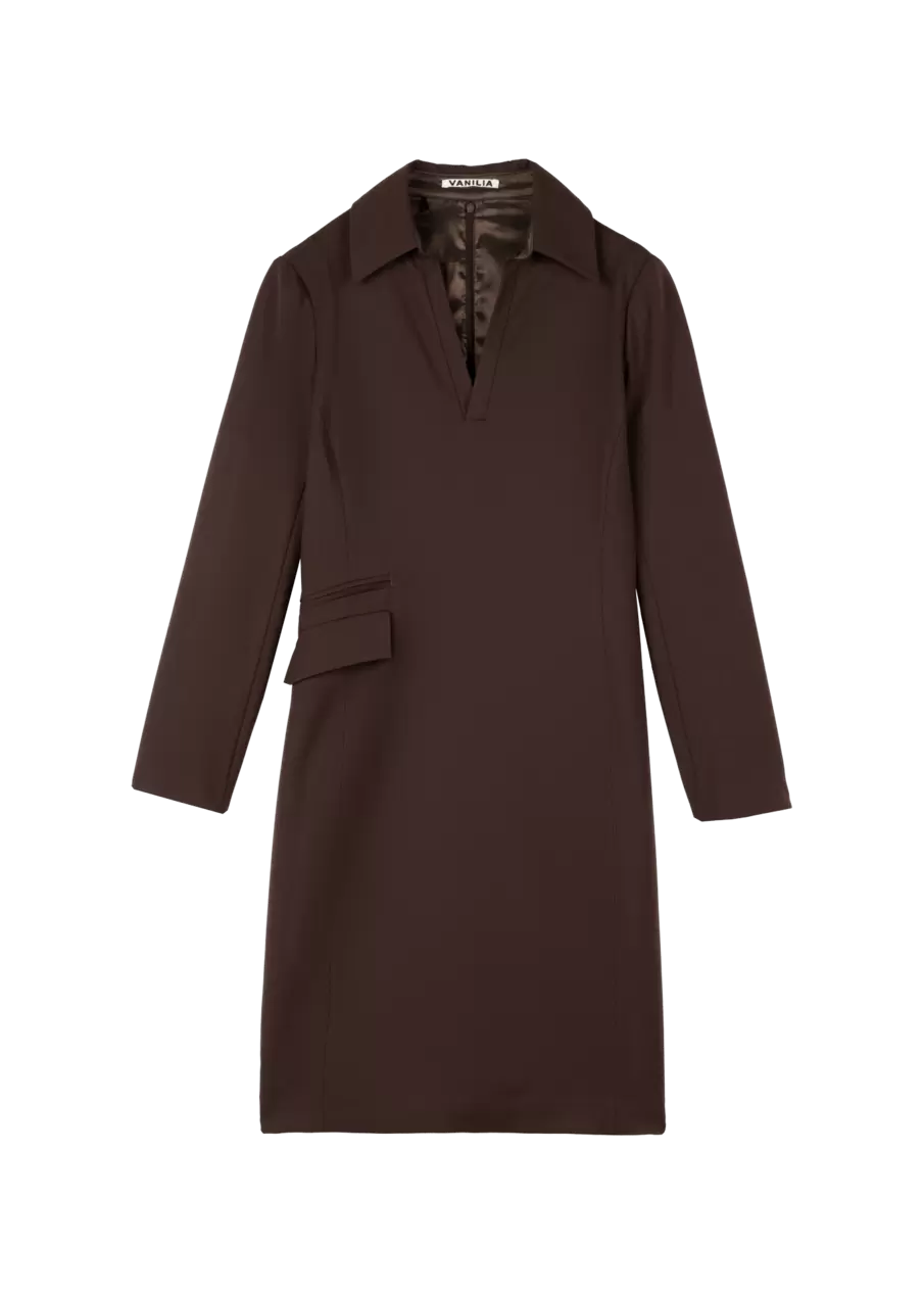 Aanbieding van Jurk Shift woolmix dress voor 199,95€ bij Vanilia