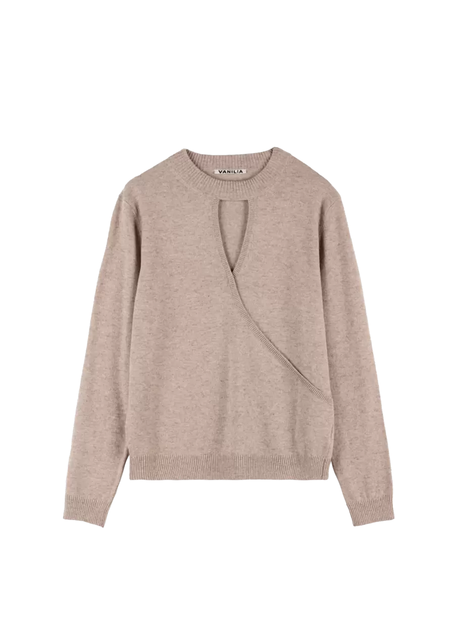 Aanbieding van Cut-out wrap sweater voor 139,95€ bij Vanilia