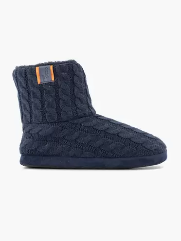 Aanbieding van Donkerblauwe hoge pantoffel voor 14,99€ bij vanHaren