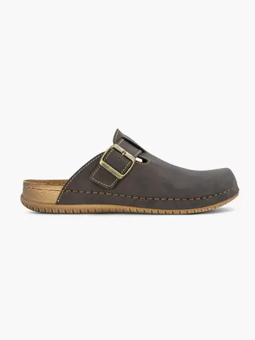 Aanbieding van Donkerbruine slipper gesp voor 22,99€ bij vanHaren