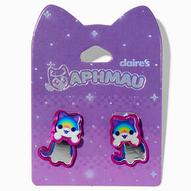 Aanbieding van Aphmau™ Claire's Exclusive Rainbow Cat Front & Back Earrings voor 8,49€ bij Claire's