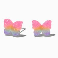 Aanbieding van Glitter Rainbow Butterfly Stud Earrings voor 2,8€ bij Claire's
