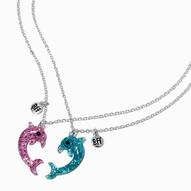 Aanbieding van Best Friends Glittery Dolphin Pendant Necklaces - 2 Pack voor 8,99€ bij Claire's