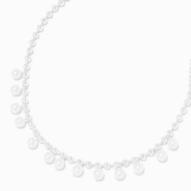 Aanbieding van Silver-tone Beaded Pearl Confetti Necklace voor 6,8€ bij Claire's