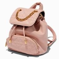 Aanbieding van Mauve Pink Quilted Small Backpack voor 20,99€ bij Claire's