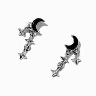 Aanbieding van Crescent Moon & Stars Silver-tone Drop Earrings voor 2,99€ bij Claire's