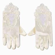Aanbieding van Claire's Club Special Occasion White Satin Embroidered Gloves - 1 Pair voor 5,99€ bij Claire's