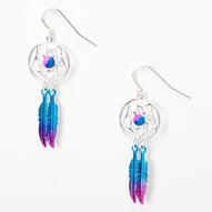 Aanbieding van Silver 1.5" Pink & Blue Beaded Dreamcatcher Drop Earrings voor 3,2€ bij Claire's
