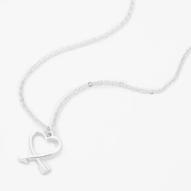 Aanbieding van Silver-tone Arrow Heart Pendant Necklace voor 2,99€ bij Claire's