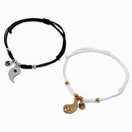 Aanbieding van Best Friends Split Black & White Yin Yang Pendant Cord Necklaces - 2 Pack voor 4,99€ bij Claire's