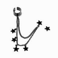 Aanbieding van Black Star Charm Ear Cuff Connector Drop Earrings voor 5€ bij Claire's