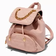 Aanbieding van Mauve Pink Quilted Small Backpack voor 9,99€ bij Claire's