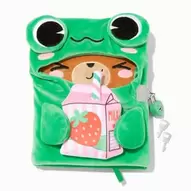 Aanbieding van Frog Costume Strawberry Milk Bear Lock Diary voor 7,79€ bij Claire's