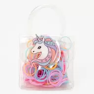 Aanbieding van Claire's Club Mini Unicorn Purse Rainbow Hair Ties voor 2,99€ bij Claire's