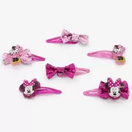 Aanbieding van Disney Minnie Mouse Glitter Snap Hair Clips - 6 Pack voor 7,99€ bij Claire's