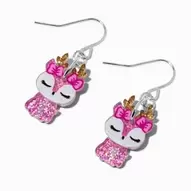 Aanbieding van Pink Glitter Deer Acrylic Drop Earrings voor 3,99€ bij Claire's