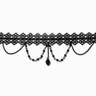 Aanbieding van Black Diamond Lace Choker Necklace voor 3,99€ bij Claire's