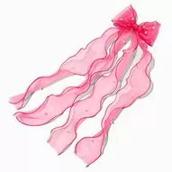 Aanbieding van Pink Pearl Long Tail Hair Bow Clip voor 6,49€ bij Claire's