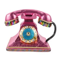 Aanbieding van Kerstdecoratie telefoon - Roze of oranje voor 21,99€ bij Coppelmans