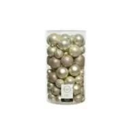 Aanbieding van Decoris kunststof kerstballen tube parel - 100 stuks voor 29,99€ bij Coppelmans