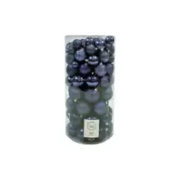 Aanbieding van Decoris kunststof kerstballen tube night blue - 100 stuks voor 29,99€ bij Coppelmans