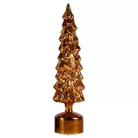 Aanbieding van LED draaiende kerstboom brons - D 10  H 36,5 cm voor 14,99€ bij Coppelmans