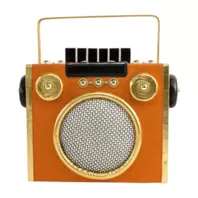 Aanbieding van Deco radio klein, in roze of oranje voor 14,99€ bij Coppelmans