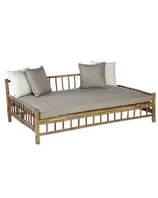 Aanbieding van Bamboe lounge ligbed daybed - bamboo natural finish voor 399€ bij Tuinmeubelland