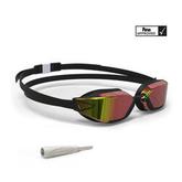 Aanbieding van Zwembril met spiegelglazen BFAST zwart/rood één maat voor 27,99€ bij Decathlon