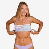 Aanbieding van Bikinitop voor dames bandeau Lori Flowy zachtpaars voor 4€ bij Decathlon