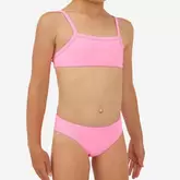 Aanbieding van Meisjes bikini Bali 100 topje zonder sluiting roze voor 4,99€ bij Decathlon