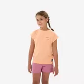 Aanbieding van Wandelshirt voor meisjes MH100 oranje 7-15 jaar voor 4,99€ bij Decathlon