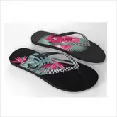 Aanbieding van Teenslippers dames 190 Paradise zwart roze voor 4,99€ bij Decathlon