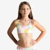 Aanbieding van Bikinitop voor zwemmen meisjes Lila Ama wit voor 1,99€ bij Decathlon